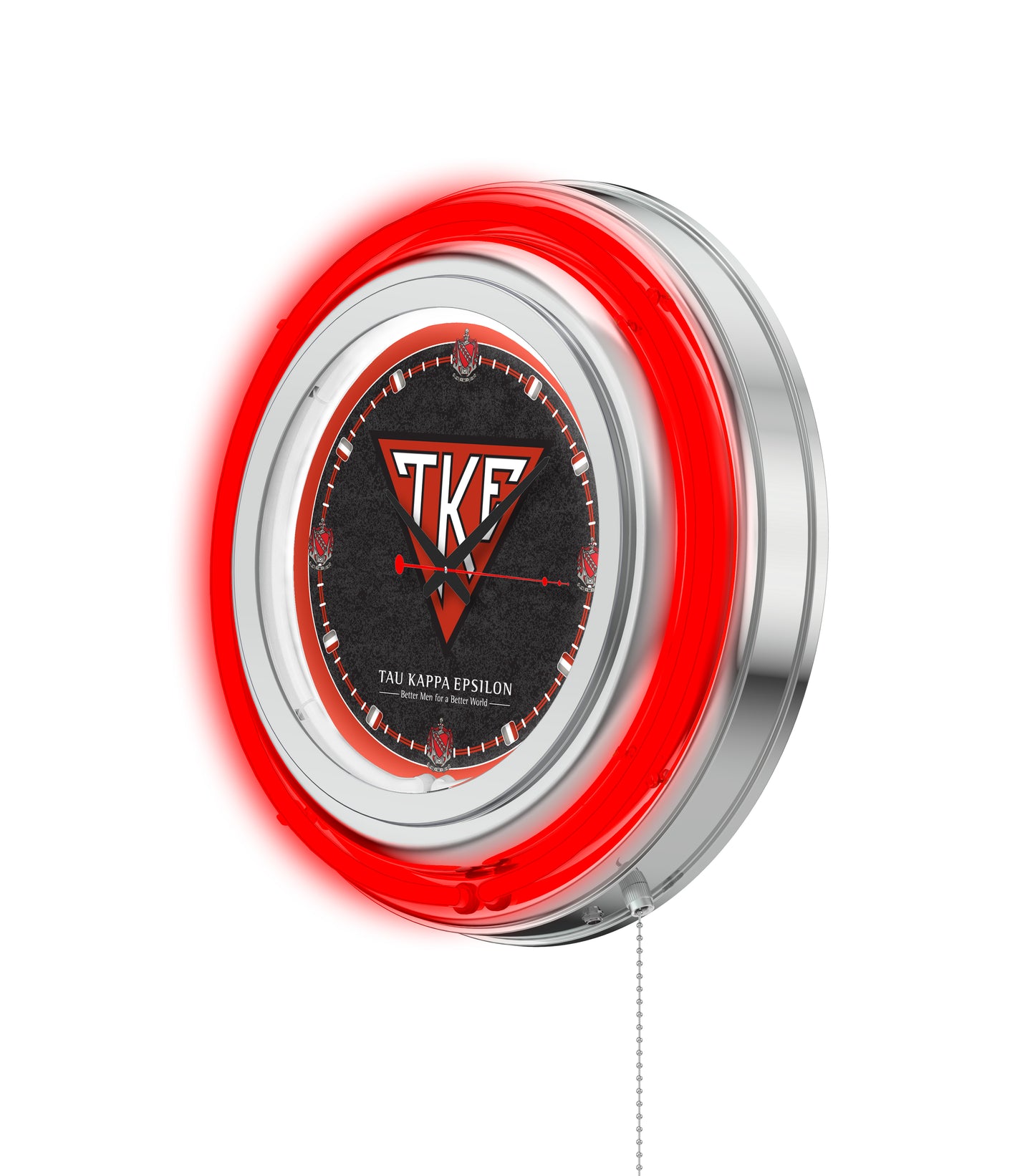 Officially Licensed Tau Kappa Epsilon Double Neon Clock (TKE)