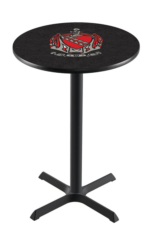 Officially Licensed L211 Black Wrinkle Tau Kappa Epsilon Pub Table