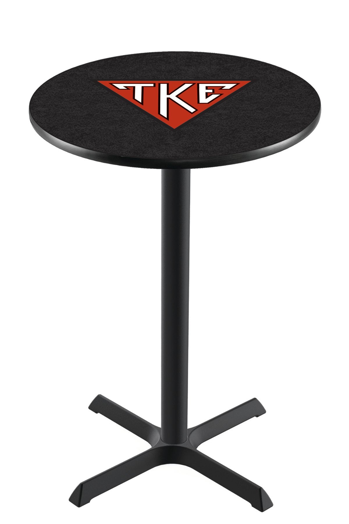 Officially Licensed L211 Black Wrinkle Tau Kappa Epsilon Pub Table