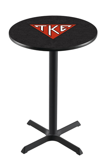 Officially Licensed L211 Black Wrinkle Tau Kappa Epsilon Pub Table