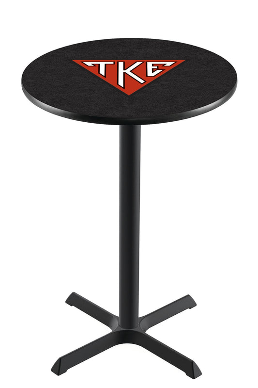 Officially Licensed L211 Black Wrinkle Tau Kappa Epsilon Pub Table